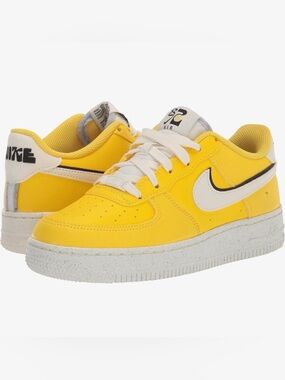 Nike Shoes Air Force 1 Low Lv8 GS Tour Yellow White 2022 Sneaker Youth Girl 3.5